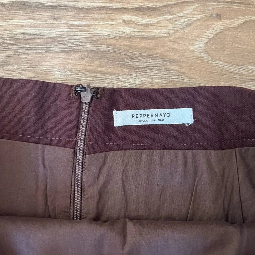 EUC Linen Skirt Sz 8 - Picture 4 of 4